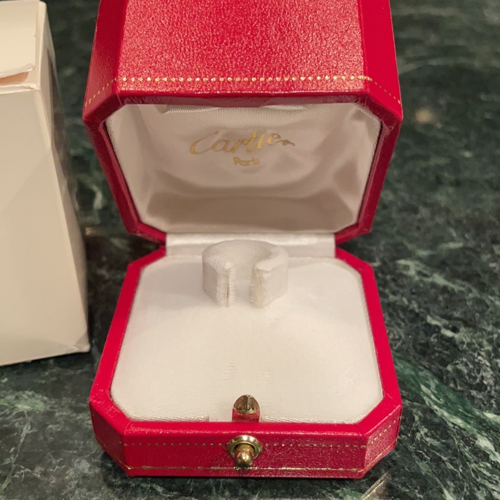 Authentic Leather Cartier Ring Box - image 2